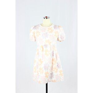 NWOT Aritzia SUNDAY BEST Saida Floral Linen Cotton Mini Babydoll Dress, Size M